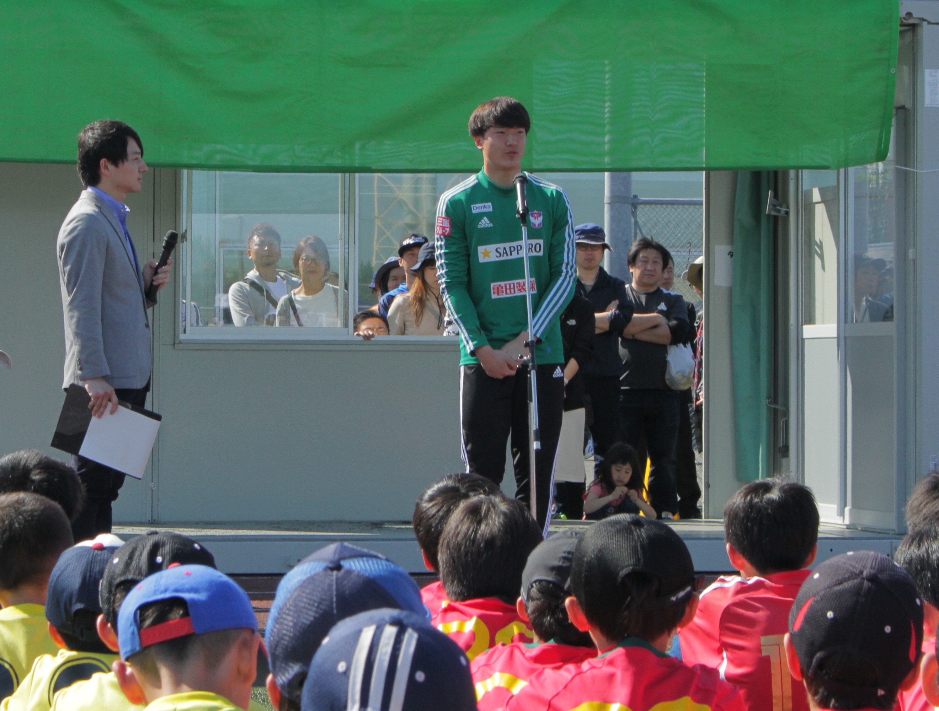 アルビレックス新潟　藤田和輝選手のサプライズ登場