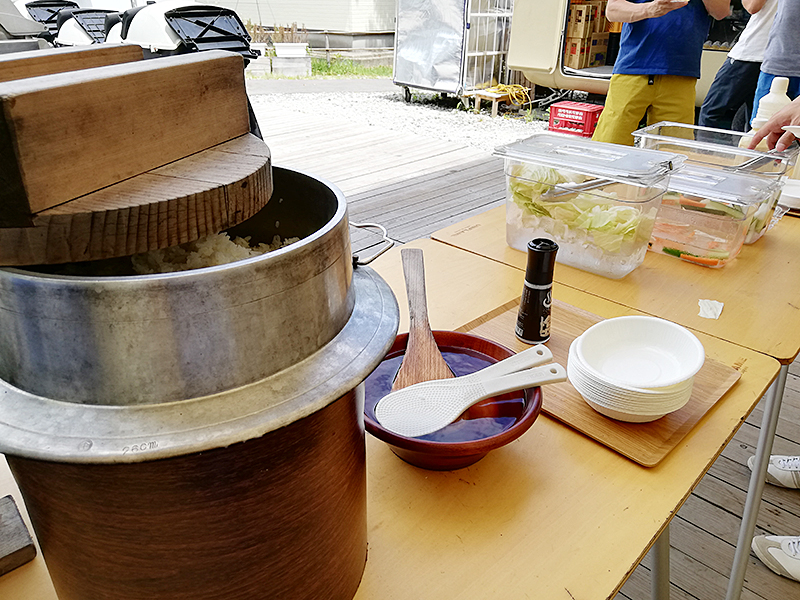 与板中川清兵衛BBQビール園｜釜炊ご飯